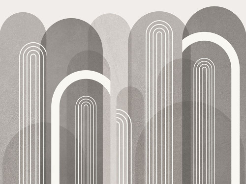 Mid Century Arches Stone Poster Print - Epiphany Urban