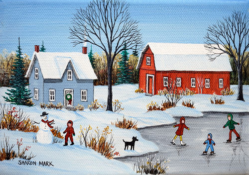 Skating Fun Poster Print - Sharon Mark