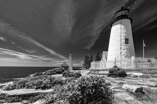 Pemaquid Point Lighthouse near Bristol-Maine-USA Poster Print - Chuck Haney