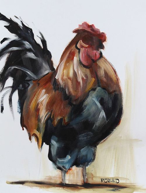 Rooster 2 Poster Print - Renee Gould