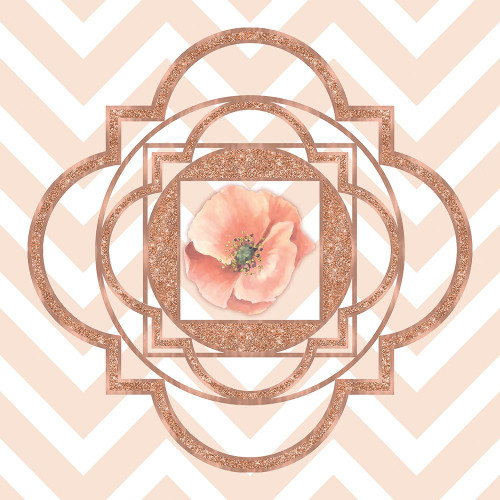 Persian Rose Gold Quatrefoil Poster Print - Tina Lavoie