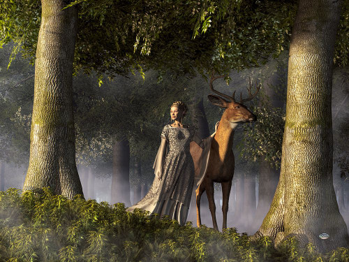 Elf And Buck Poster Print - Daniel Eskridge