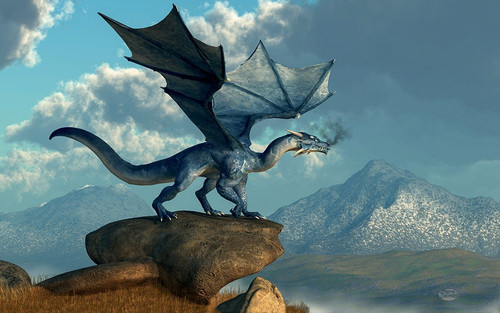 Blue Dragon Poster Print - Daniel Eskridge