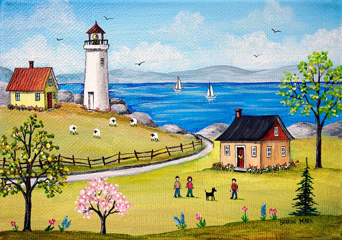 Blue Sea Poster Print - Sharon Mark