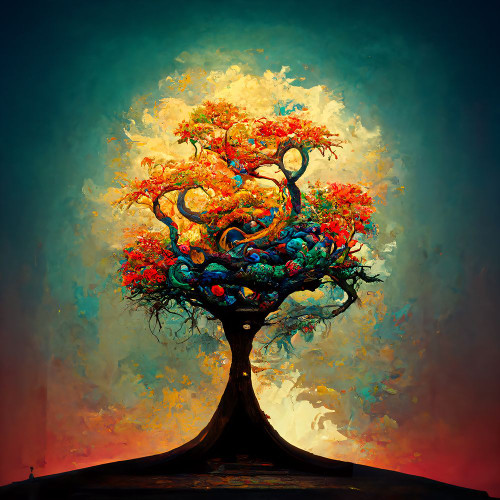 A007 Tree Of Life Poster Print - Ray Heere