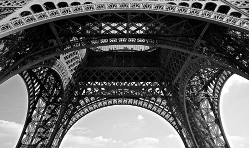Under Eiffel Poster Print - Vizvary Photography Susan