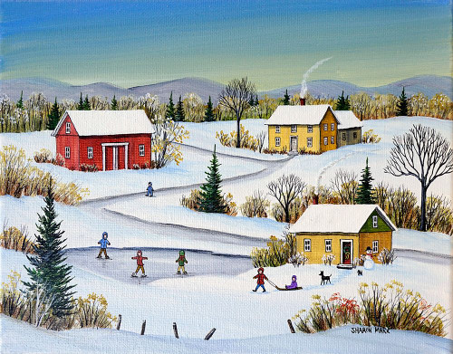 A Good Skating Day Poster Print - Sharon Mark