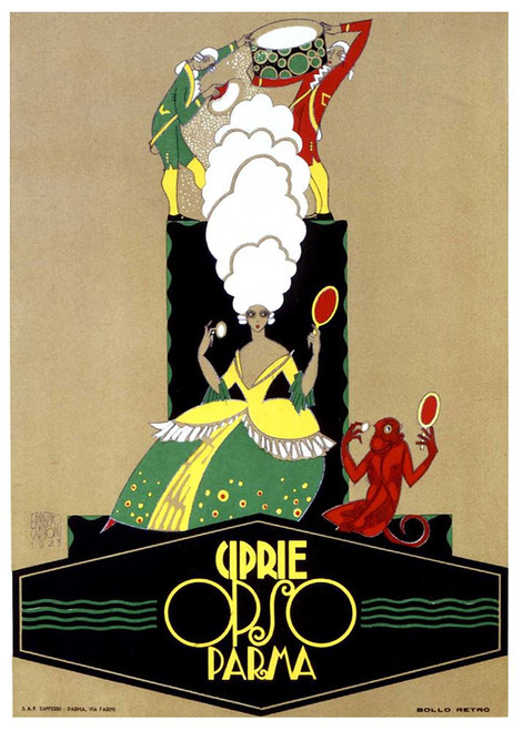 Ciprie Opso Parma Poster Print - Apple Collection Vintage