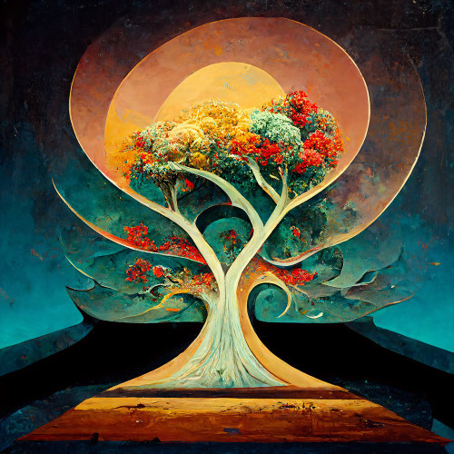 A001 Tree Of Life Poster Print - Ray Heere