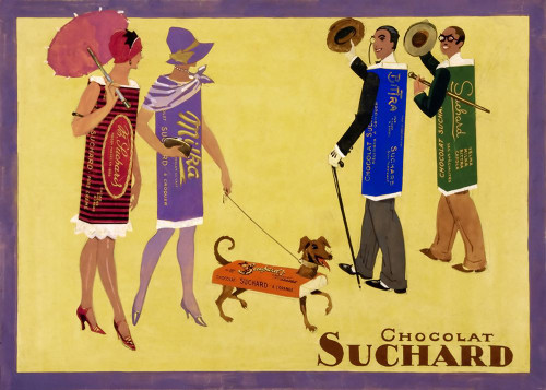 Candy People Chocolat Suchard Poster Print - Apple Collection Vintage