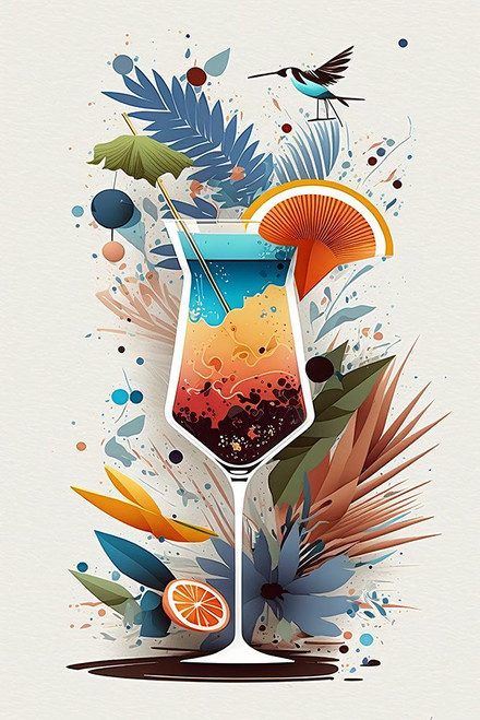 Mid Century Cocktails And Drinks 25 Poster Print - Ray Heere
