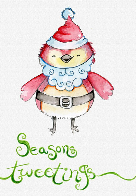 Santa Tweet Poster Print - Valarie Wade