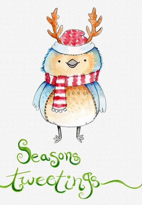 Reindeer Tweet Poster Print - Valarie Wade