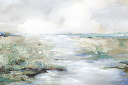 Green Beach Poster Print - Allison Pearce
