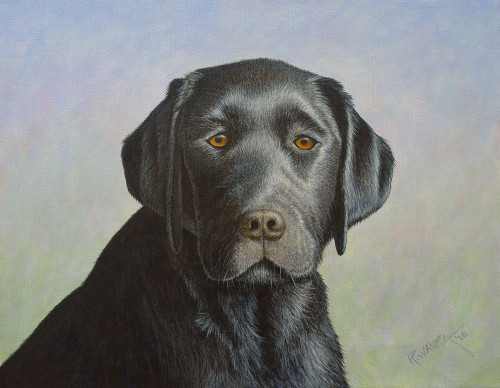 Black Labrador Retriever Poster Print - Robert Wavra