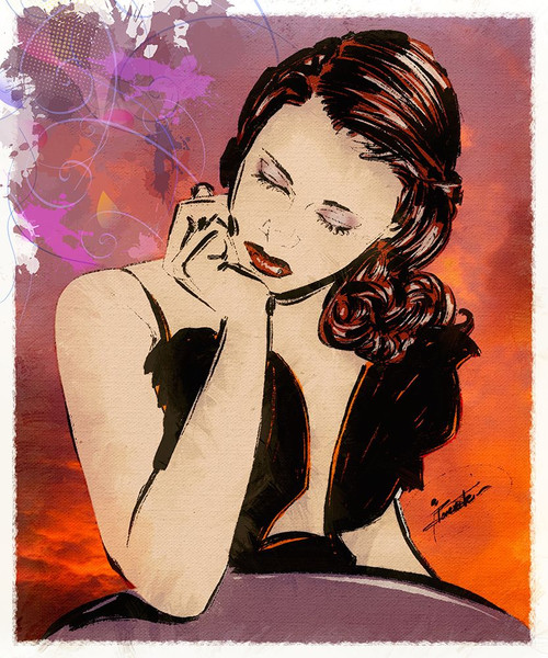 59 What Are You Thinking Poster Print - TMBorenstein