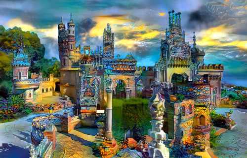 Benalmadena Spain Colomares Castle Poster Print - Pedro Gavidia