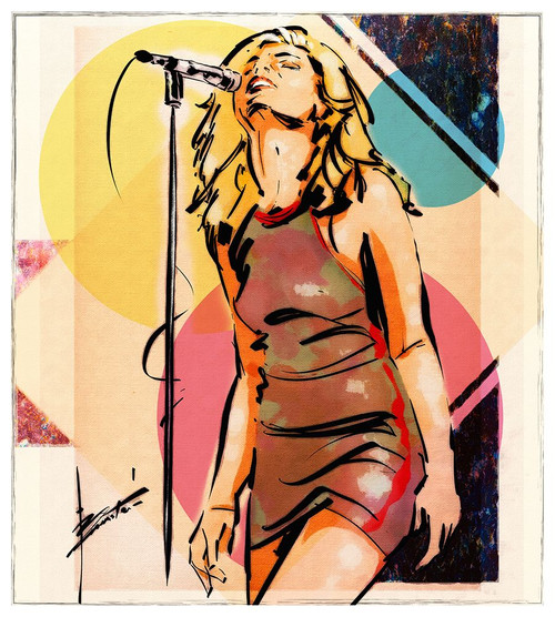 42 Rocker Girl Poster Print - TMBorenstein