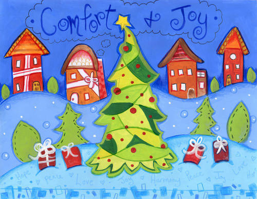 Christmas Village Poster Print - Valarie Wade