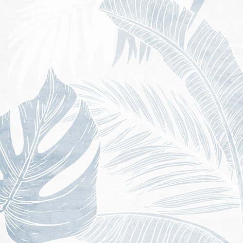 Soft Blue Palm 1 Poster Print - Kimberly Allen