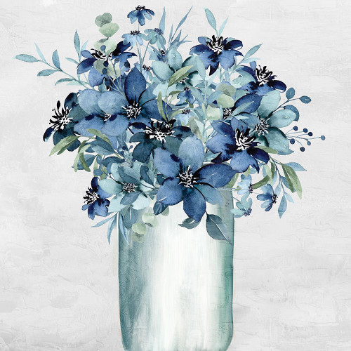 Vase Of Blue Poster Print - Kimberly Allen Vase Of Blue Poster Print - Kimberly Allen