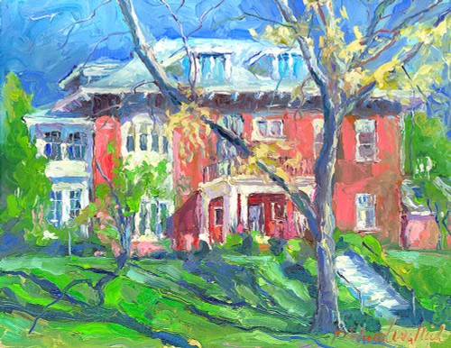 Orange Mansion Poster Print - Richard Wallich