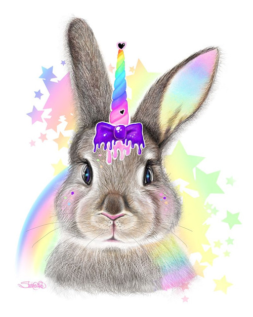 BunnyCorn Poster Print - Pike Art Sheena