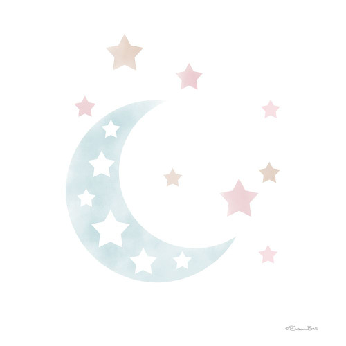 Watercolor Moon Poster Print - Susan Ball