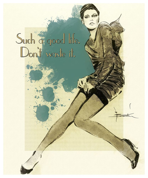 A Good Life Poster Print - TMBorenstein