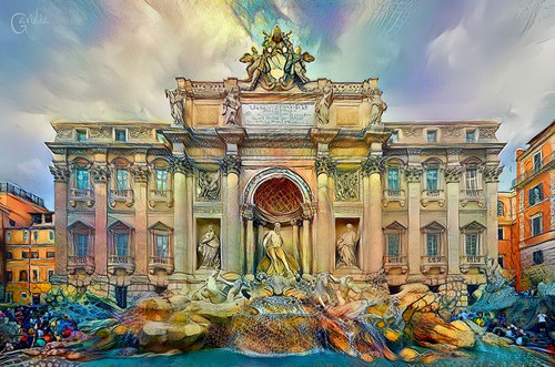 Rome Italy Trevi Fountain Poster Print - Pedro Gavidia