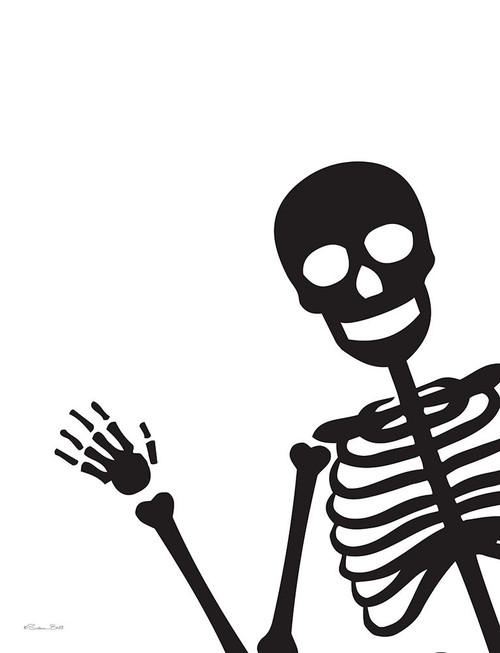 Peek-a-boo Skeleton Poster Print - Susan Ball