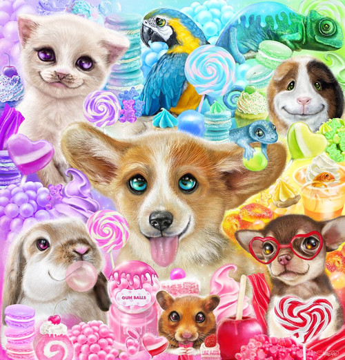 Confectionery Cuties Poster Print - Pike Art Sheena