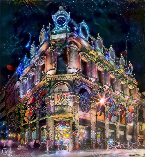 Mexico City Estanquillo Museum Poster Print - Pedro Gavidia