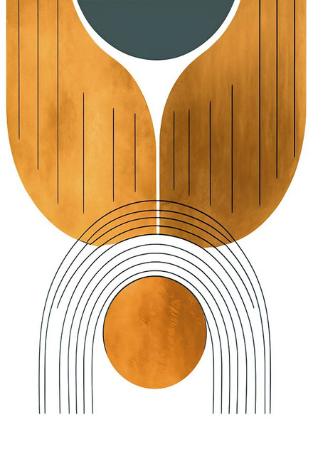 Mid Century Abstract Painting 26 Poster Print - Ray Heere