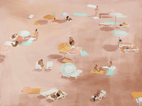 Under The Sun Warm Brown Poster Print - Road Urban