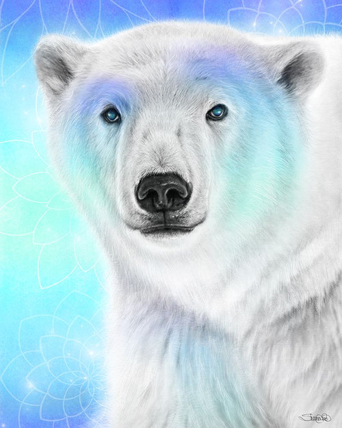 Pastel Dream - Polar Bear Poster Print - Pike Art Sheena