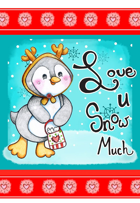 Love U Snow Much Poster Print - Valarie Wade