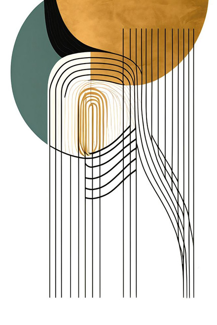 Mid Century Abstract Painting 19 Poster Print - Ray Heere