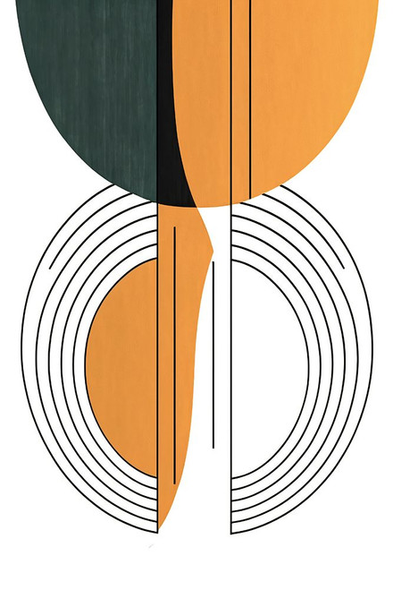 Mid Century Abstract Painting 29 Poster Print - Ray Heere