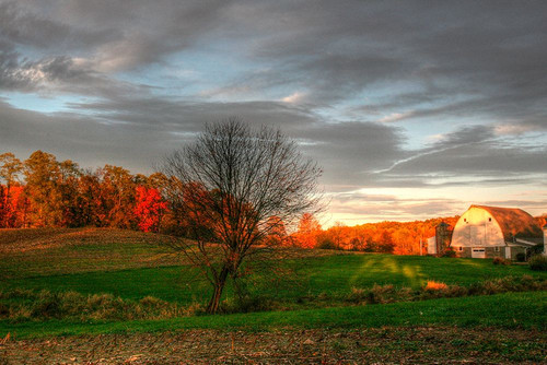 The Neighbors Barn Sunset Poster Print - Robert Goldwitz