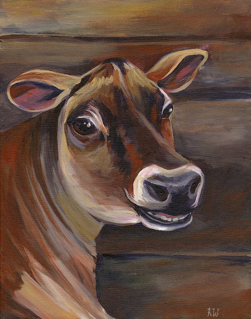 Barn Cow Poster Print - Kelsey Wilson
