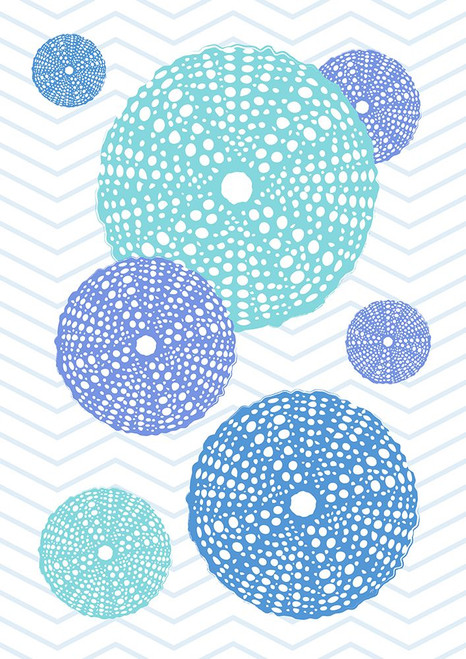 Blue Urchins Poster Print - Aesthete
