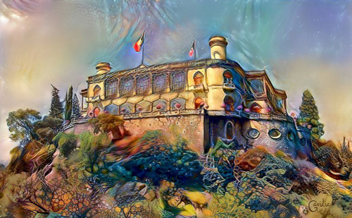 Mexico City Chapultepec Castle Ver2 Poster Print - Pedro Gavidia