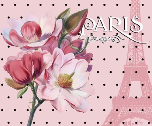 Paris Magnolias I Poster Print - Tina Lavoie