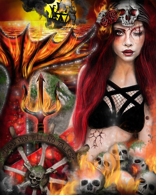 Blaze the Banished Poster Print - Pike Art Sheena