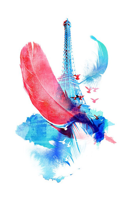 Pigeons Of Paris Poster Print - Robert Farkas