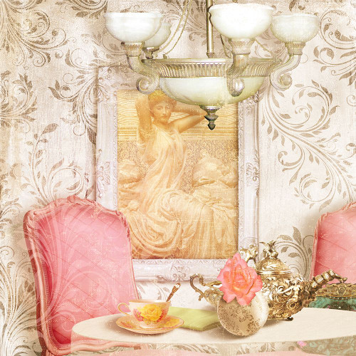 Hotel Regina Paris Tea Room I Poster Print - Tina Lavoie