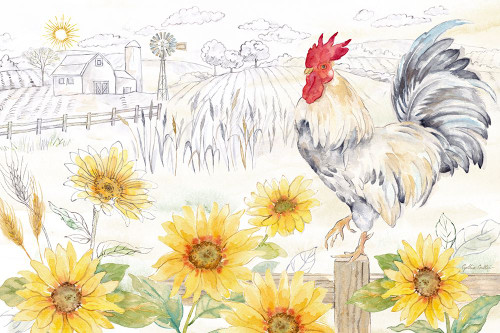 Good Morning Sunshine landscape Poster Print - Cynthia Coulter