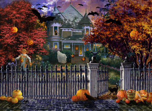 Halloween House Poster Print - Nicky Boehme