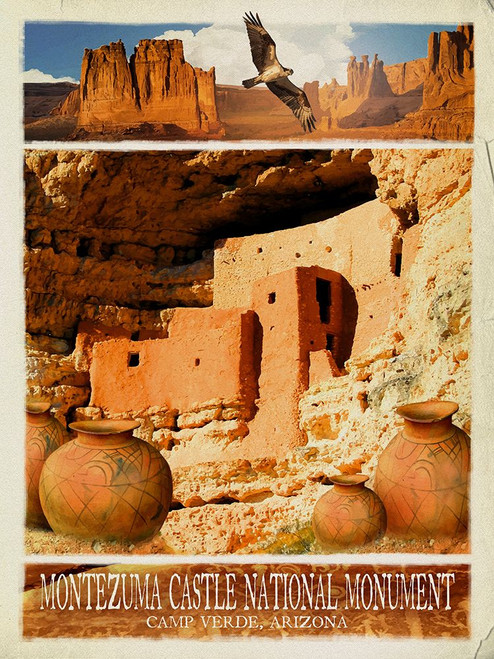 Navajo Poster Print - Red Truck Old